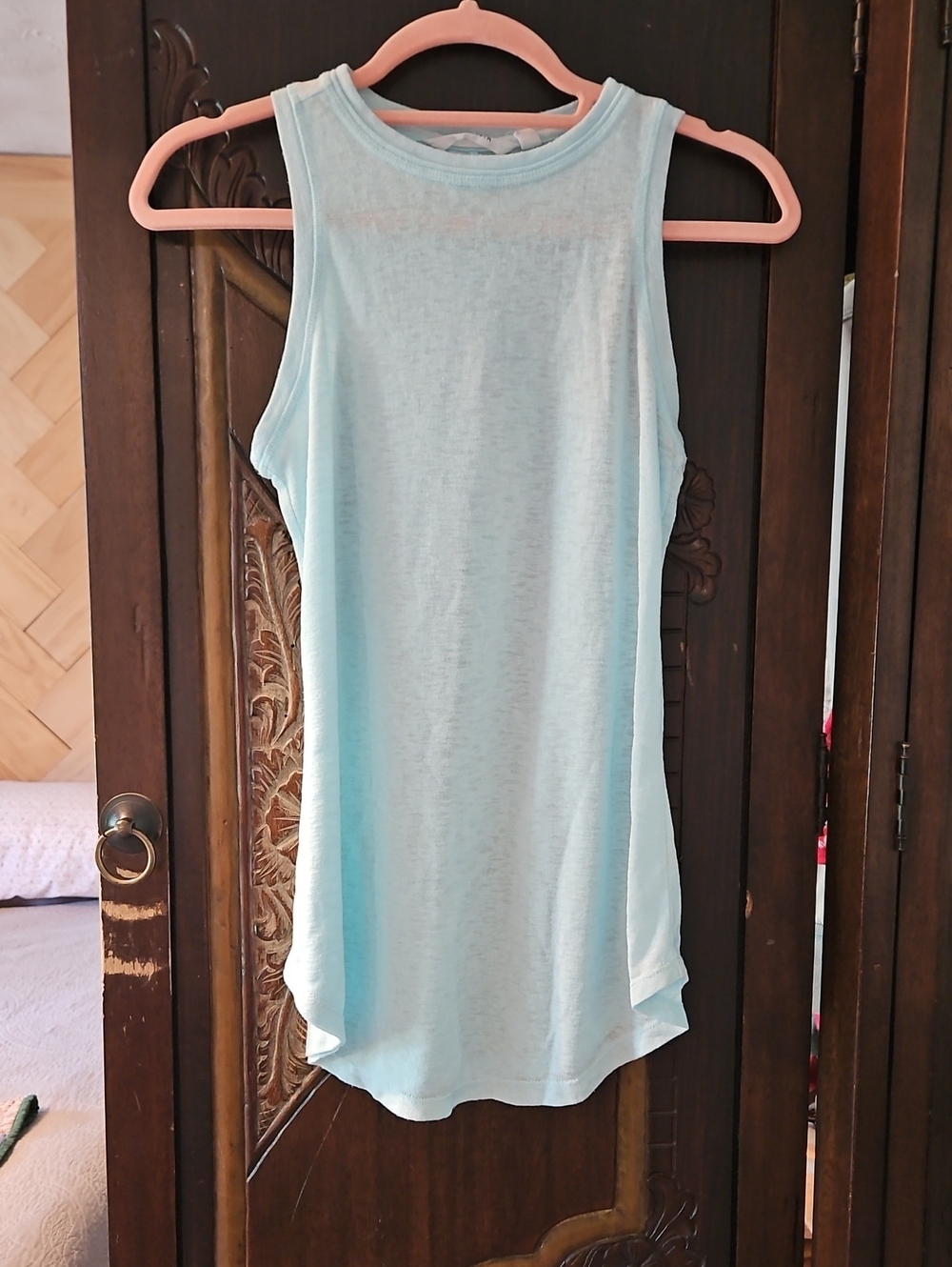 Athleta Light Blue Sleeveless Performance Tank
